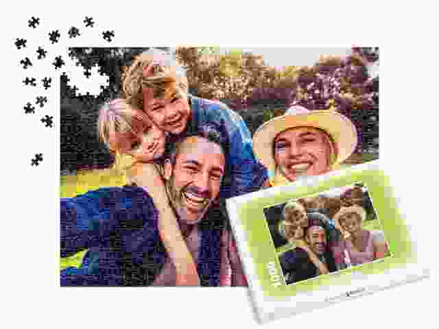 Your family pictures on a puzzle