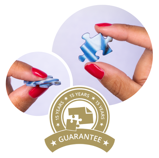 Quality guarantee on your personal photo puzzle