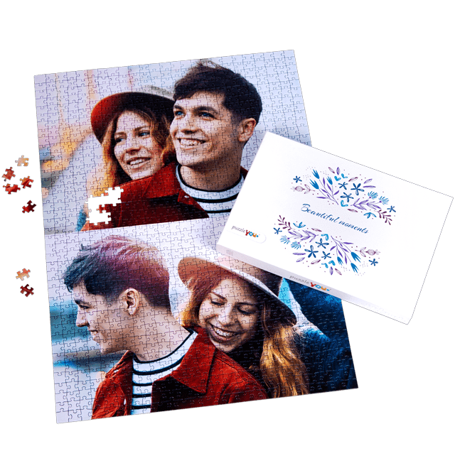 1000 pieces photo puzzle as a romantic gift