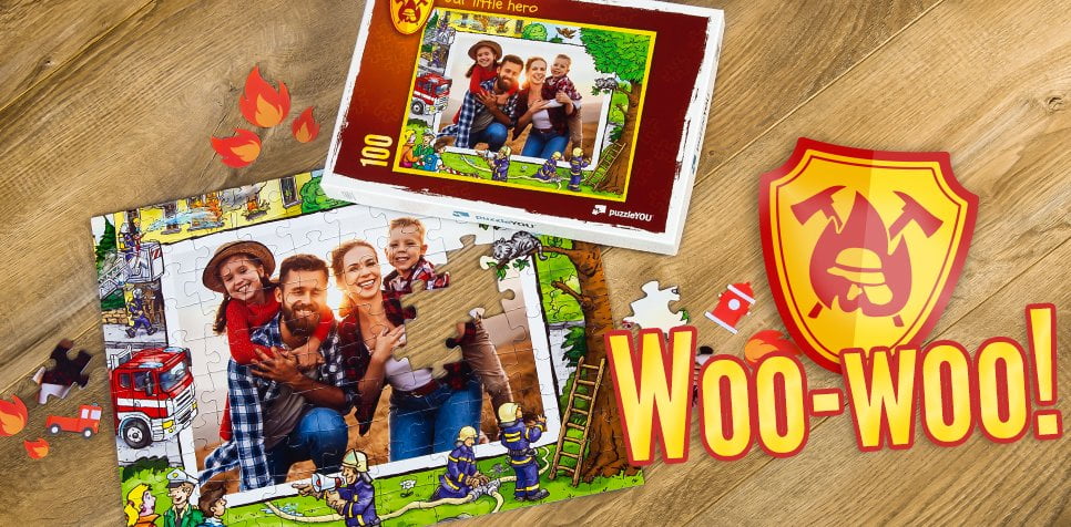 the first Fire Brigade Puzzle with photos of you
