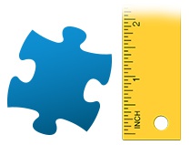 Size ratio puzzle piece photo puzzle 100 pieces