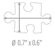Size of the pieces - photo puzzle 1000 pieces
