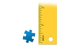 Size ratio puzzle piece photo puzzle 2000 pieces