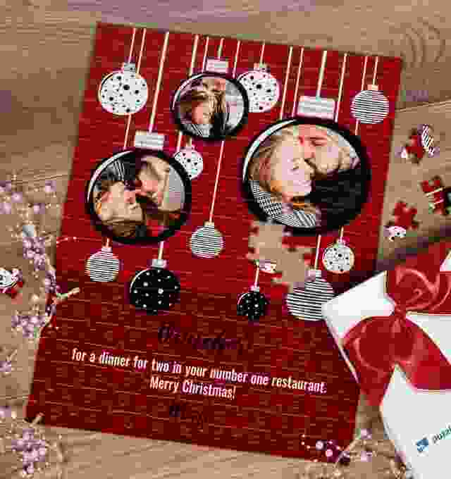 Gift Voucher Puzzle as Christmas present for your loved ones