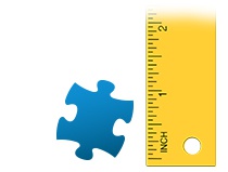 Size ratio puzzle piece photo puzzle 200 pieces