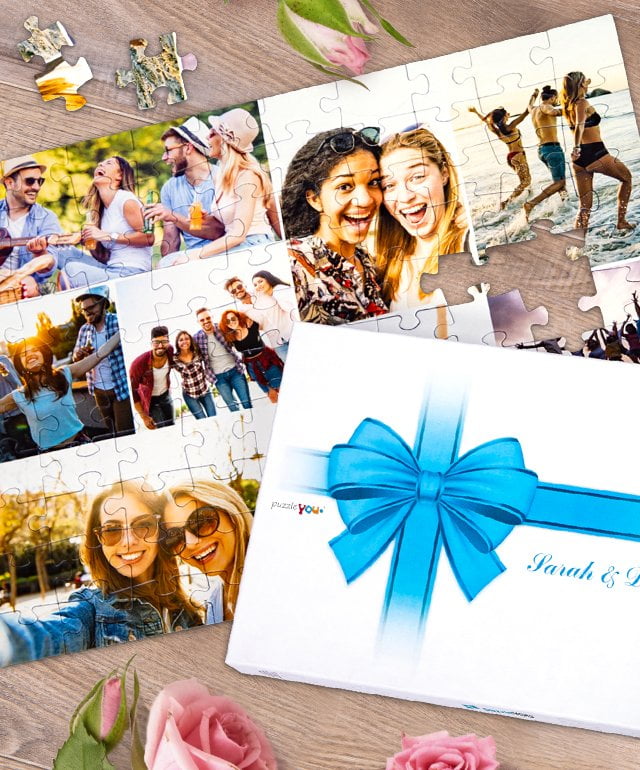 Create a photo collage as wedding gift