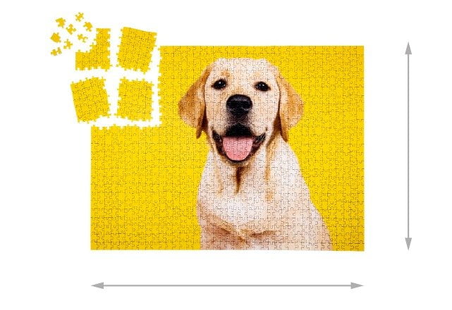 Das SMART SORTED Puzzle 1000 Teile ist ca. 64 x 48 cm groß.
