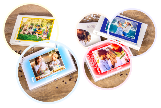 Customized puzzle in an individually designed box