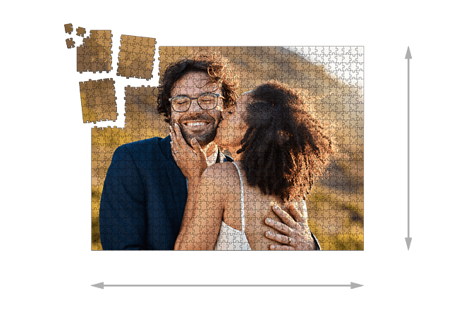 Das SMART SORTED Puzzle 1000 Teile ist ca. 64 x 48 cm groß.
