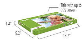 Size of the puzzle box - photo puzzle 100 pieces
